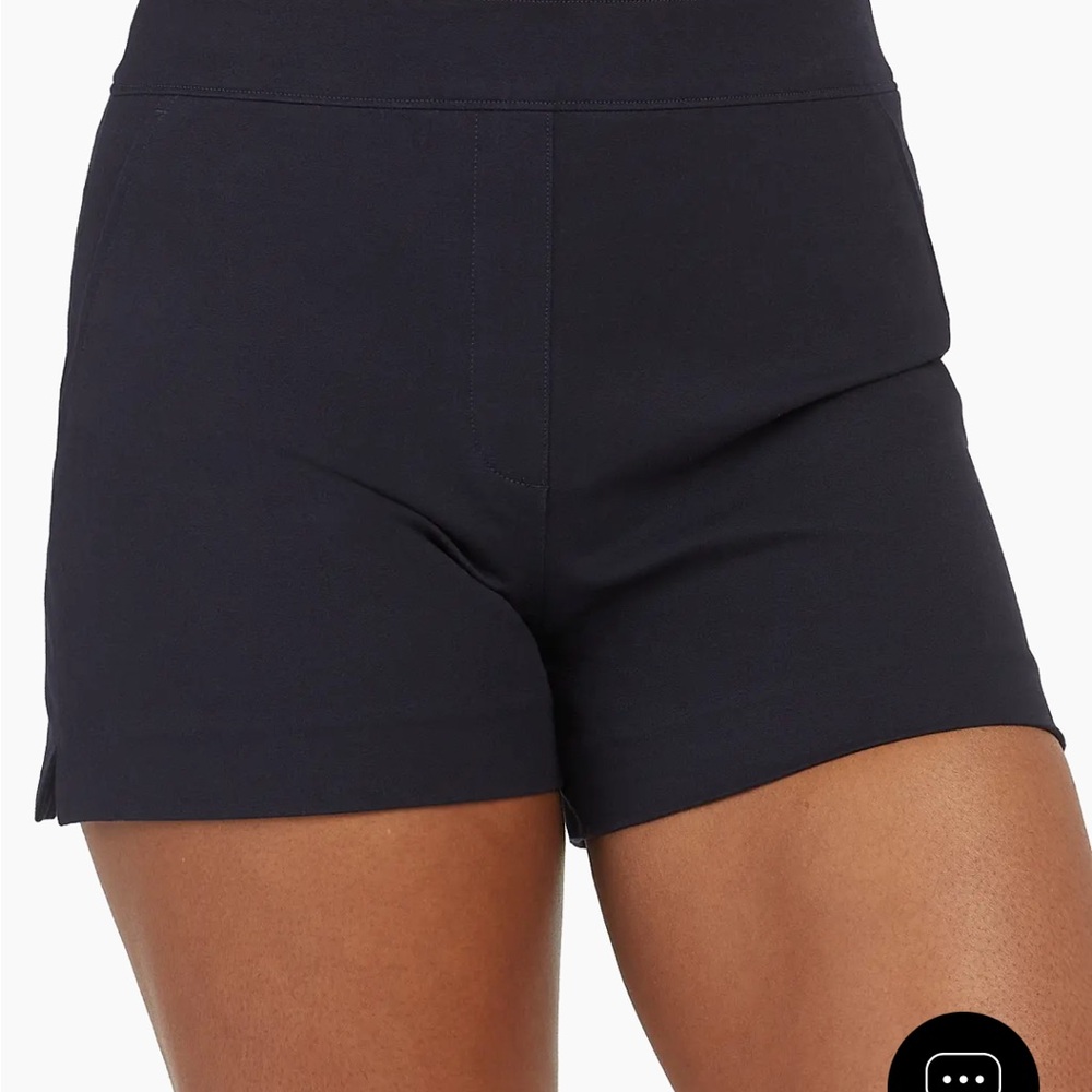 Spanx Navy Polished Shorts
